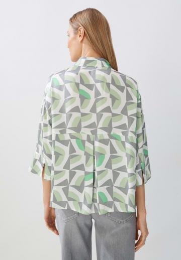 Атласная блузка