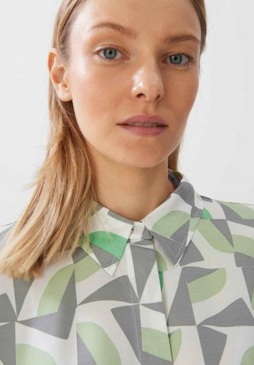 Атласная блузка