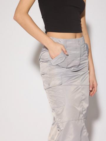 Юбка с накладными карманами