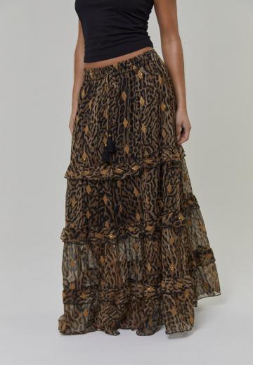Юбка с воланами