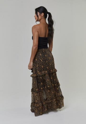 Юбка с воланами