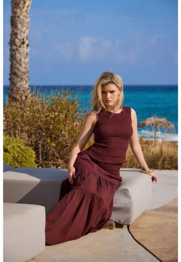 Блузка без рукавов