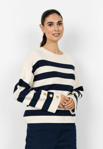 Пуловер в полоску