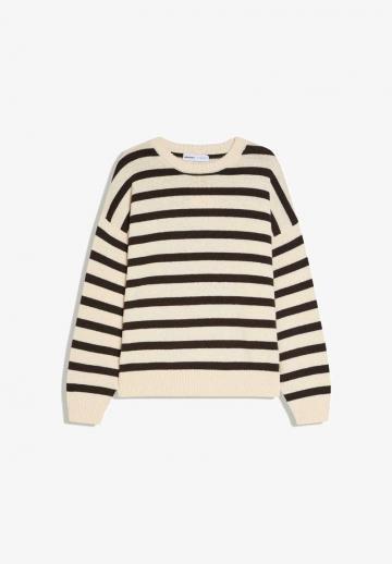 Пуловер в полоску