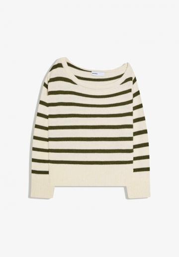 Пуловер в полоску