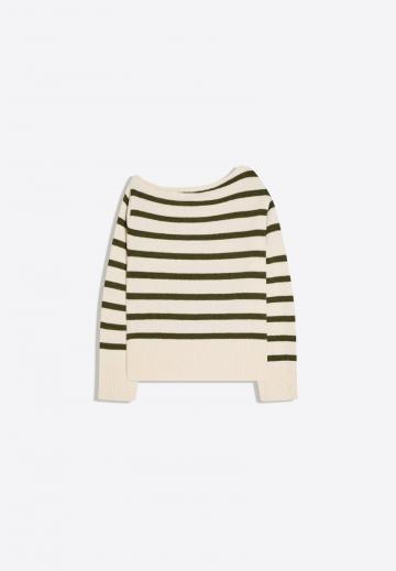 Пуловер в полоску
