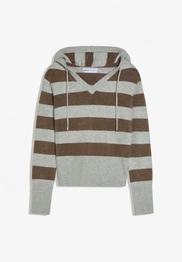 Пуловер с капюшоном