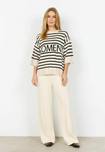 Пуловер с рукавом три четверти