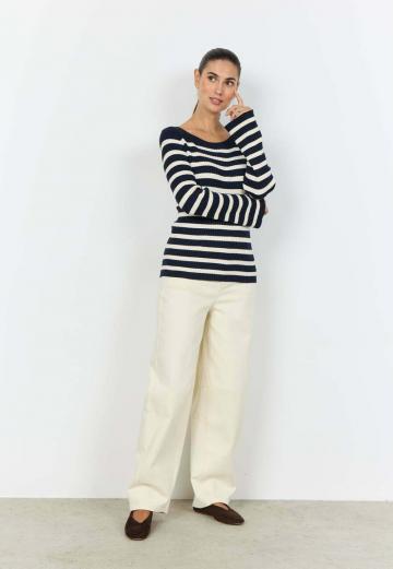 Пуловер в полоску