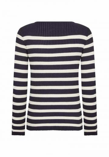 Пуловер в полоску