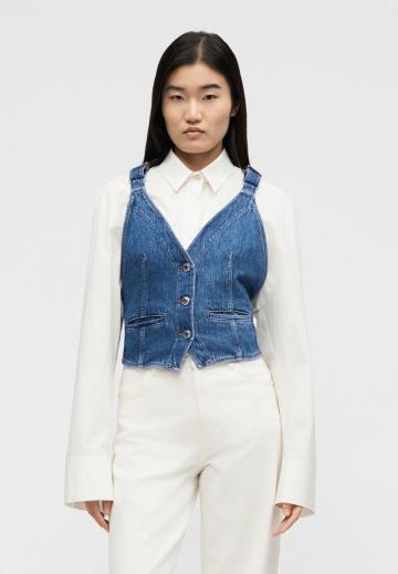 Джинсовый комбинезон