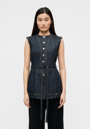Джинсовая жилетка
