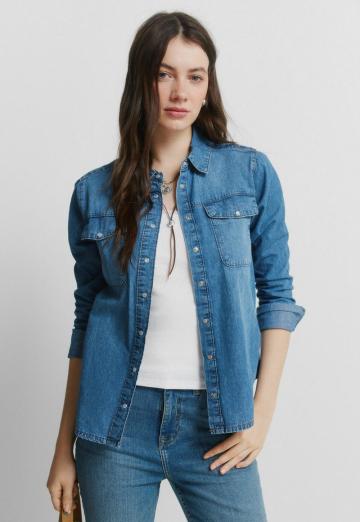 Джинсовая блузка