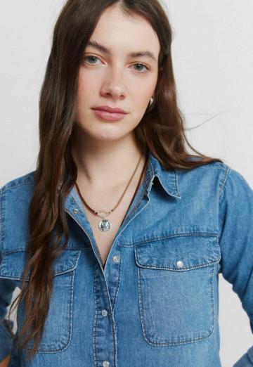 Джинсовая блузка