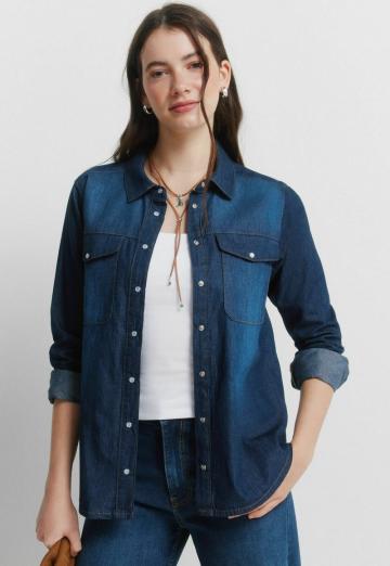 Джинсовая блузка