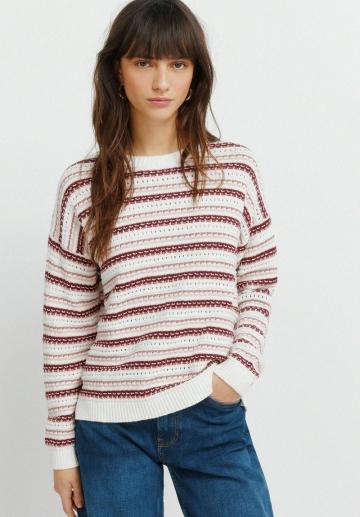 Пуловер в полоску