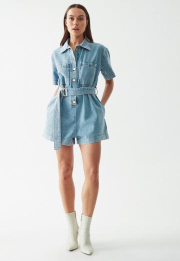 Джинсовый комбинезон