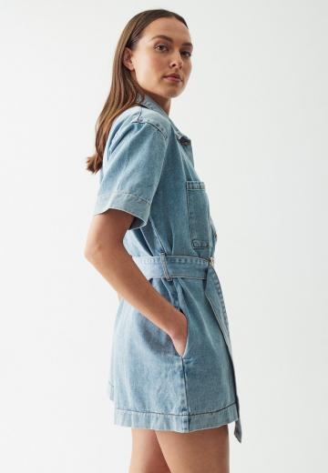 Джинсовый комбинезон