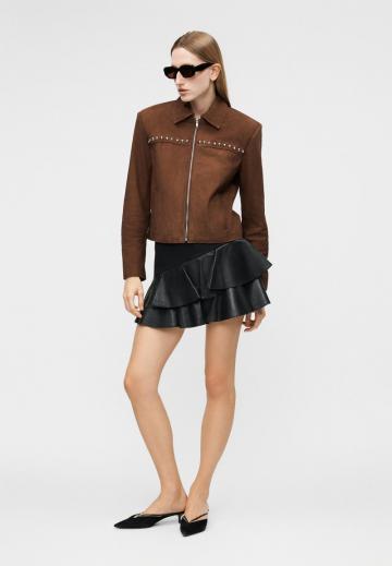 Кожаная юбка