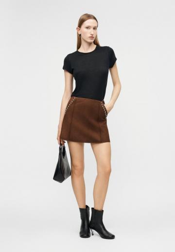 Кожаная юбка