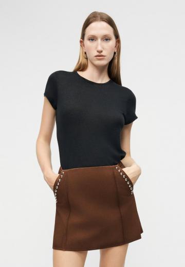 Кожаная юбка