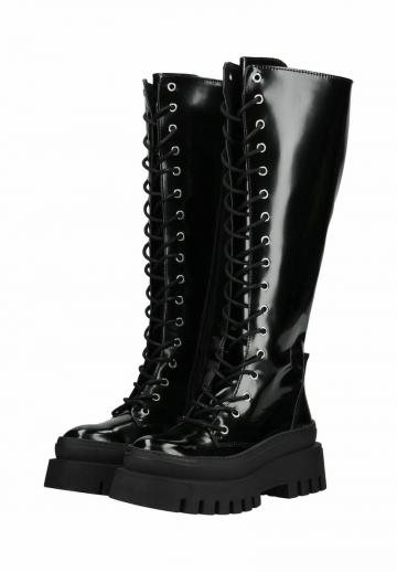 Сапоги на шнуровке