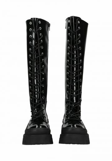 Сапоги на шнуровке