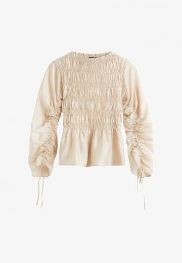 Атласная блузка