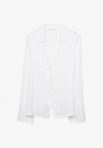 Атласная блузка