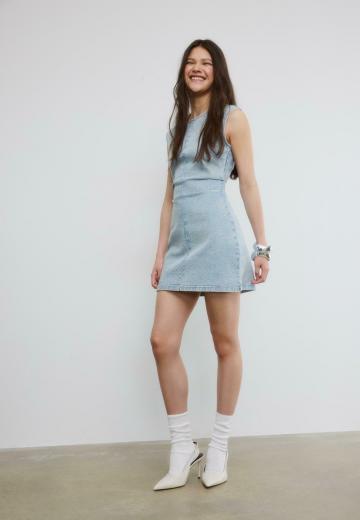 Джинсовое платье