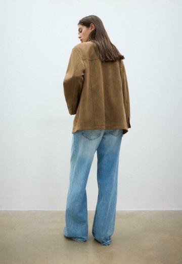 Пальто из искусственной кожи