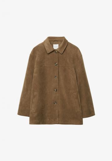 Пальто из искусственной кожи