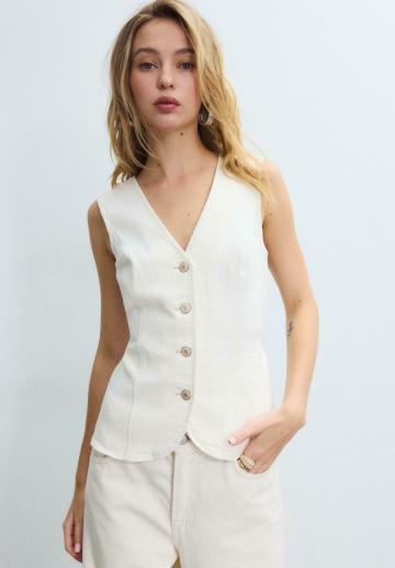 Джинсовая жилетка