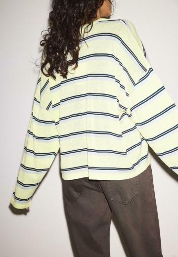 Пуловер в полоску
