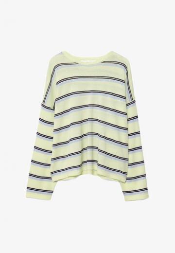 Пуловер в полоску