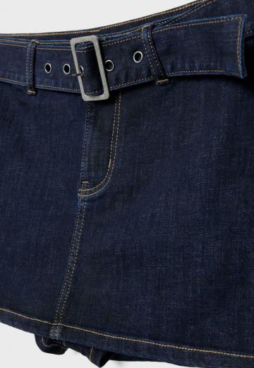 Юбка с накладными карманами