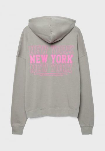 Пуловер с капюшоном