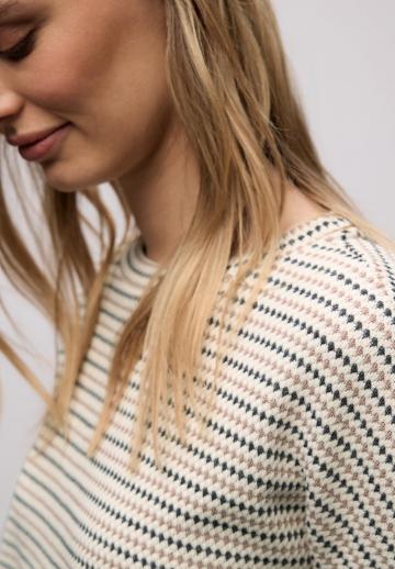 Пуловер с рукавом три четверти