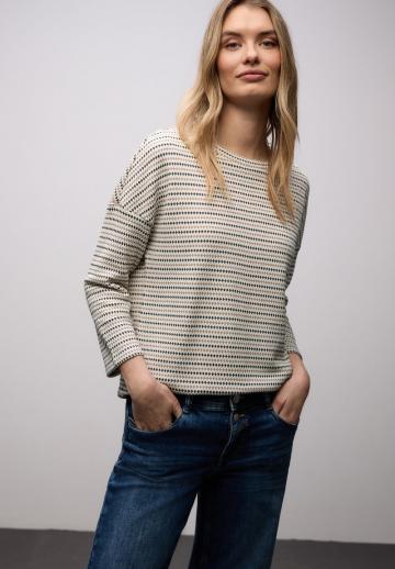 Пуловер с рукавом три четверти