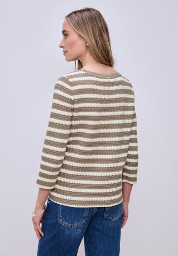 Пуловер с рукавом три четверти