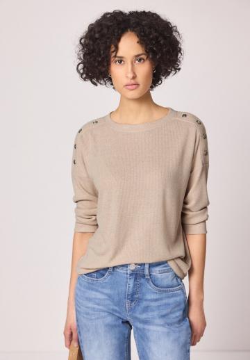 Пуловер с рукавом три четверти