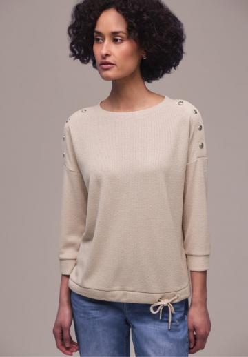 Пуловер с рукавом три четверти