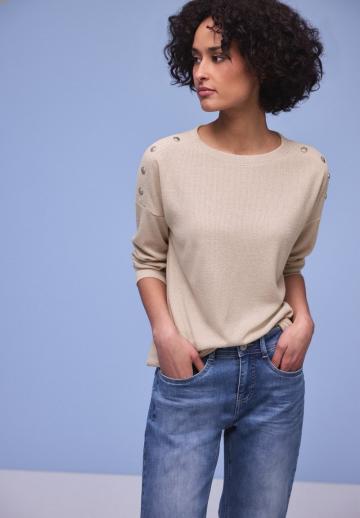 Пуловер с рукавом три четверти