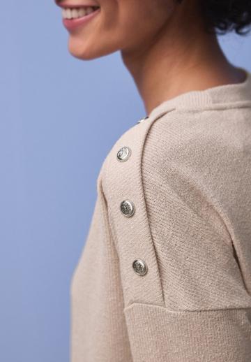 Пуловер с рукавом три четверти