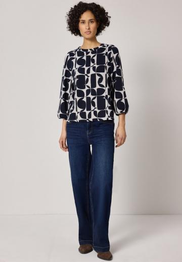 Пуловер с рукавом три четверти