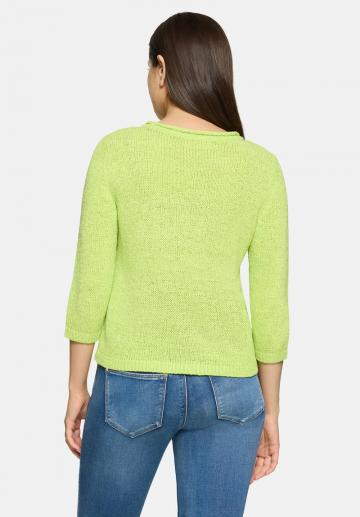 Пуловер с рукавом три четверти