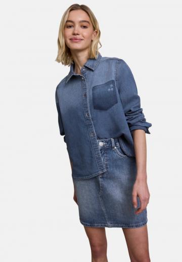 Джинсовая блузка