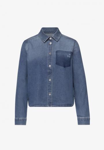 Джинсовая блузка