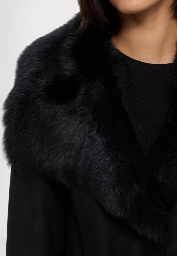 Кожаное пальто