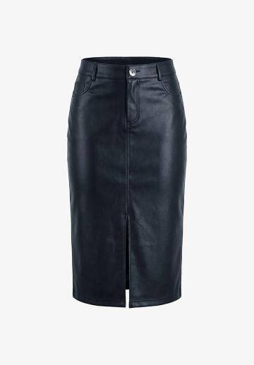 Кожаная юбка